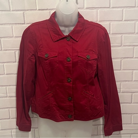DRESS BARN women red blazer /size S - Picture 1 of 8